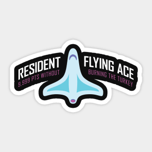 Resident Flying Ace - Carousel of Progress Inspired Design Sticker